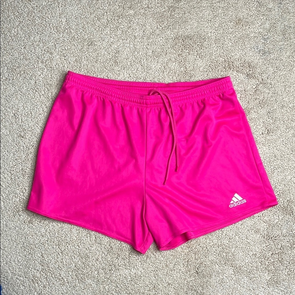Adidas Pink Athletic Shorts Lightweight Breathable Design